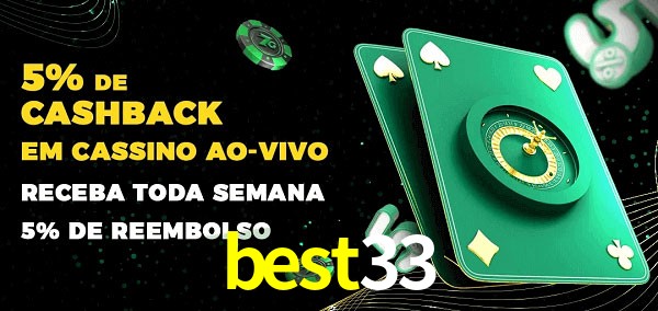 Promoções do cassino ao Vivo best33